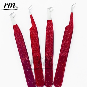 RMI Professional Pointe de botte en acier inoxydable à 45 degrés et pointe classique à 45 degrés, avec pointe de protection argentée et revêtement en poudre rouge - Product Image 3