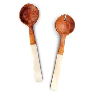 Cuchara de Cocina de Madera Natural de Alta Calidad, Resistente al Calor, Perfecta para Utensilios de Cocina Antiadherentes, Se Acepta OEM y ODM - Product Image 1