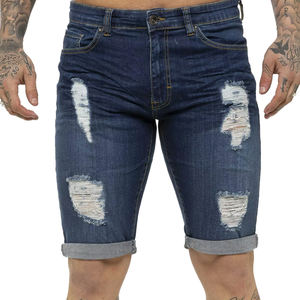 Vaqueros casuales de verano para hombre, lavado claro, cintura media, bordados, transpirables, ecológicos, de secado rápido, con cremalleras y botones, estilo urbano, 220g - Product Image 1