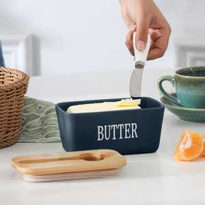 Raylon Customized Color Classic Stainless Steel Handcrafted Butter Dish Lid Freshness Preservation Multifunction Dishwasher Safe - Product Image 1