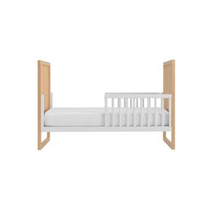 Lit bébé moderne Davira avec coussin en bois d'acajou, finition naturelle durable pour chambre à coucher et hôtel - Product Image 6