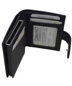 OEM Unisex Minimalist Genuine Leather RFID Wallet Custom <b>ID</b> Card <b>Holders</b> for Passport Credit Card Coins Multi-Function Fashion - Product Image 2
