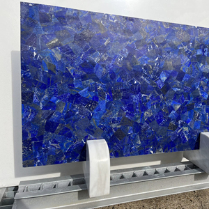 Panel de Piedra Semipreciosa Azul Intenso de Lapislázuli para Diseño de Interiores, Paneles de Piedra de Lapislázuli al por Mayor - Product Image 1