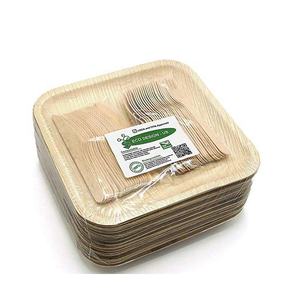 Platos de palma Areca en oferta con acabado liso, vajilla desechable para uso doméstico, hotelero y en restaurantes, disponible al mejor precio. - Product Image 1