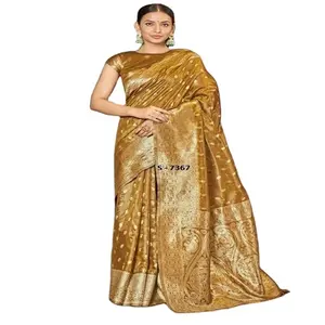 Mais recente Design Mulheres Saree Para Festa De Casamento Do Fornecedor Indiano E Exportador sarees desgaste do partido indiano