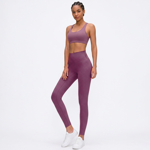 Leggings de Yoga de Cintura Alta para Mujer, Color Morado, Material Spandex/Nylon, Elásticos en Cuatro Direcciones, 220g, Marca ROLEIN - Product Image 6