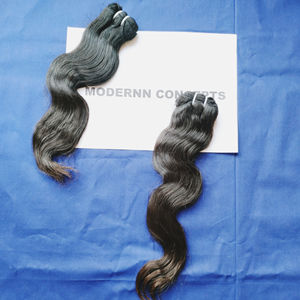 100% Extensions de cheveux humains de Temple indien de couleur blonde naturelle sans produits chimiques 8-32 pouces Bodywavy lâche vague profonde cheveux non traités - Product Image 4