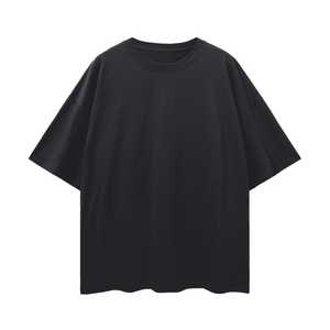 Camiseta Básica de Algodón de Lujo, Corte Holgado con Hombros Caídos, Personalizable con Logotipo, Marca Privada - Product Image 2