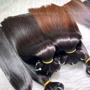 Bone Straight Textures Divers Longueur Bundles de Cheveux Longueur Personnalisée 8 à 34 pouces Soyeux Lisse Remy Extension de Cheveux Couleur Naturelle - Product Image 4