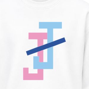 เสื้อสเวตเชิ้ตคอกลมสีขาว แต่งโลโก้ลายตราสัญลักษณ์  ผ้าฟลีซสวมใส่สบาย เหมาะสำหรับผู้ชายและผู้หญิง แฟชั่นสตรีทแวร์ ชุดกีฬา หรือใส่ในชีวิตประจำวัน - Product Image 5