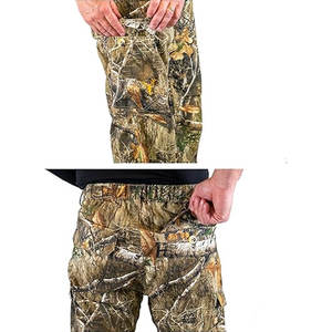 Pantalon de chasse camouflage pour hommes, pantalon tactique multi-poches pour l'extérieur, taille réglable, tissu léger et respirant - Product Image 3