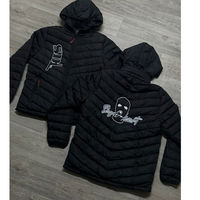 Manteau matelassé d'hiver, streetwear tendance, vêtements d'extérieur chauds et confortables, sweat-shirts SDL, veste blanche matelassée avec manches en coton, veste pour homme