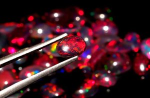 Red Fire Ethiopian <b>Opal</b> Cabochon 6x4mm Oval Loose Gemstone Natural <b>Opal</b> October Birthstone Jewelry Making Wholesale - Product Image 3