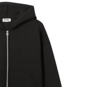 Mens Full Zip <b>Hoodie</b> Casual Sweatshirt Long Sleeve Kangaroo Pocket 100% Cotton Soft <b>Plain</b> <b>Black</b> Everyday Wear Fashion Wholesale - Product Image 5