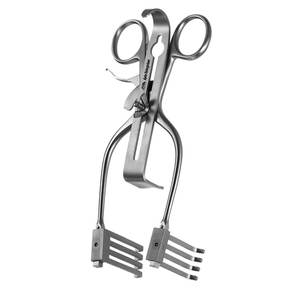 Lames d'attache pour rétracteur popliteal Henley en acier, instruments chirurgicaux manuels - Product Image 3