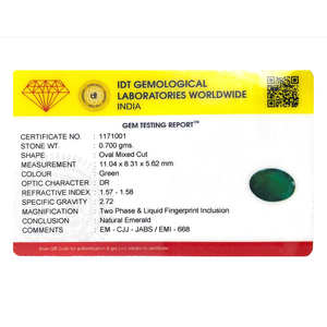Certified Wholesale Loose Synthetic Emerald Gemstone-3.5 Carat Emerald Green Zircon 3mm Height - Product Image 4