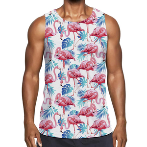 Sublimation Men Tank Top High Quality Printed Fitness Vest Lightweight Performance Sports Wear - Product Image 4