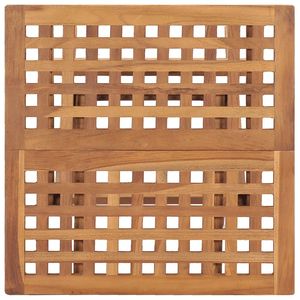 Tavolo da giardino pieghevole in legno di Teak massiccio 19.7 "x 19.7" x 19.7 "dimensioni per mobili da esterno - Product Image 5