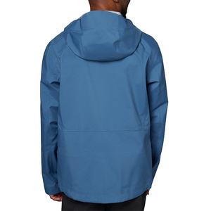 Blue Unisex Hard Shell Canvas Ski <b>Jacket</b> Zipper Customizable Waterproof Breathable Windproof Stretch OEM Snowsuit for Skiing - Product Image 2