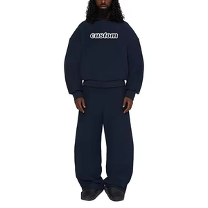 Conjunto Deportivo Unisex con Capucha, Color Sólido, Corte Holgado Informal, 100% Poliéster, Sudadera Larga, Pantalones para Correr, Transpirable para Invierno - Product Image 3