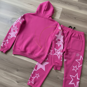 OEM Custom Heavyweight Cotton Sweatpants and Hoodies Set Men Casual Blank Sweatsuit <b>Tracksuit</b> Manufacturer - Product Image 2