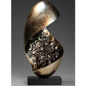 Escultura Abstracta Decorativa de Latón y Aluminio, Arte Metálico Decorativo, Estatua Metálica para Hotel, Figura Decorativa para Mesa de Hogar - Product Image 3