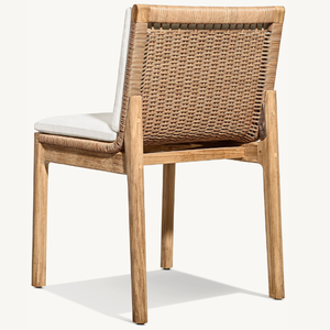 เก้าอี้ไม่มีที่วางแขนแบบเรียบง่ายสไตล์โมเดิร์น เหมาะสำหรับใช้งานกลางแจ้งในสวนหรือริมสระว่ายน้ำที่สวยงาม - Product Image 5