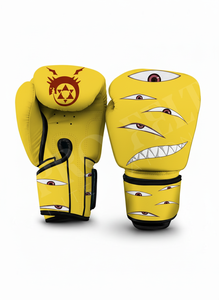 Guantes de Boxeo de Cuero Genuino con Logotipo Personalizado, Diseño con Patrones para Entrenamiento de Sparring, Equipo de Fitness para MMA, Kickboxing y Boxeo - Product Image 3