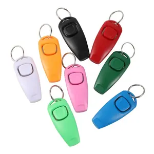 Wholesale Pet Dog Products Supplies Whistle Clicker Puppy Training Aid Tool Clicker Portable Trainer