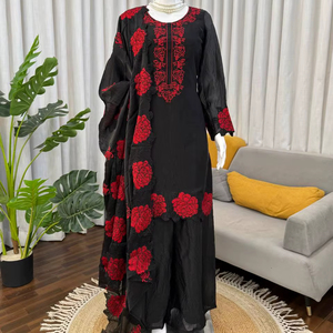 Women Ethnic Summer Season Wear Pakistani Suit Withut thread Work <b>Top</b>, Plazzo And Dupatta - Product Image 1