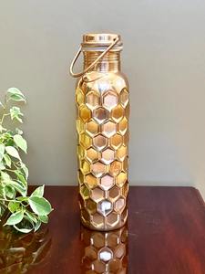 Juego de 2 Botellas de Cobre de Diseño para Viajes, Oficina, Gimnasio, Yoga, Hidratación, Cocina, Elegantes, Duraderas y Saludables - Product Image 5