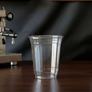 Gobelets ronds jetables transparents en PP Quang Quan 95 mm à paroi simple 16 oz et 24 oz pour café, thé, jus et boissons froides - Product Image 2