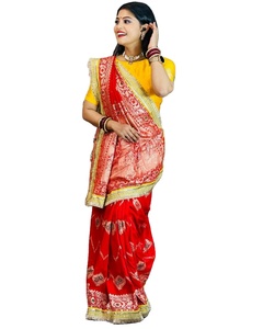 Nouvelle arrivée 2024, sari Banarasi, broderie traditionnelle indienne, travail de pierres, robe en viscose et soie, tenue de soirée, robe de soirée, achat en gros - Product Image 1