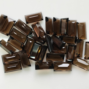 Cuarzo Ahumado Marrón Natural de 14x7MM, Corte Baguette, Piedra Preciosa Suelta de la Mejor Calidad para Joyería - Product Image 3