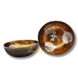 Tazón de coco lacado de marca local recomendada, estilo único de mezcla de colores con precio razonable en Vietnam - Product Image 6