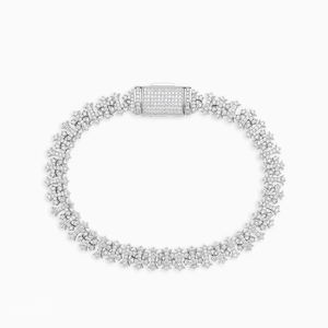 Bracelet chaîne croix micro-pavé personnalisé en argent 925 pour homme, bijoux de mode Hip Hop Iced, passe le testeur de moissanite - Product Image 4