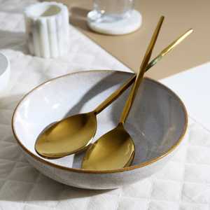 Best Stainless Steel Salad Server Set Best Quality Salad Server Set New Design Dishwasher <b>Safe</b> Salad Server Salad <b>Tool</b> - Product Image 5