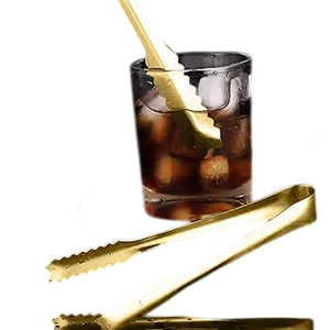 Accessoires de bar et de cuisine : Pinces à sucre en acier inoxydable, petites pinces à glace en métal finition cuivre, faites à la main, en gros - Product Image 2