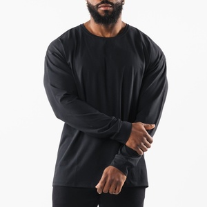 T-shirt de sport décontracté à manches longues pour homme, coupe ample, haute qualité, idéal pour l'entraînement et la course à pied – Nouvelle collection en promotion - Product Image 5