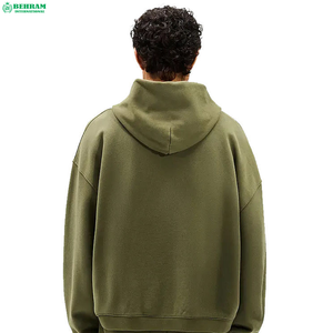 Sudadera con capucha y cremallera para hombre de alta calidad, original, OEM, de 450 GSM, con hombros caídos, lavado ácido. - Product Image 1
