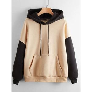 Sweat-shirt à capuche en tricot doublé en polaire pour femmes, manches longues, décontracté, pour l'automne et l'hiver, tenues streetwear - Product Image 4