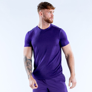 Camisetas Deportivas para Hombre con Cuello Redondo, Ajustadas, de Secado Rápido, Transpirables, para Entrenamiento y Running, con Impresión de Logotipo de Marca Personalizada - Product Image 2