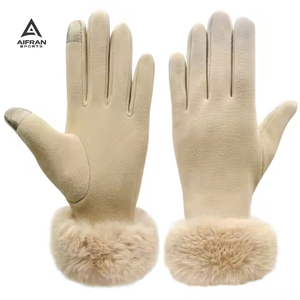 Guantes de Invierno de Terciopelo para Mujer AIFRAN, Guantes Térmicos con Forro Polar, Resistentes al Viento, con Pantalla Táctil, Logotipo Personalizado, Venta al Por Mayor - Product Image 5
