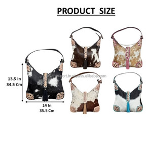 Nuevo Bolso de Hombro de Cuero Vacuno de Lujo, Estilo Western, Bolso Tipo Hobo con Herrajes, para Mujer, Moderno, de Gran Capacidad, para Compras - Product Image 2