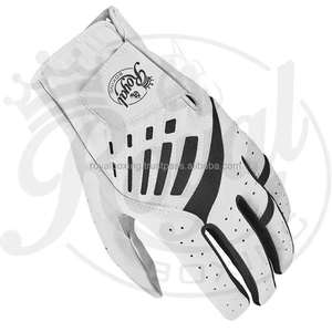 Gants de golf Grace White personnalisables en cuir souple pour hommes, ensemble unisexe avec logo personnalisé, style et couleur au choix - Product Image 2
