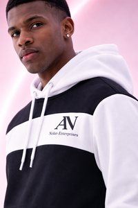 Custom Logo Black White <b>Tracksuit</b> Men – Premium Hoodie & Jogger Set | High Quality Streetwear - Product Image 3