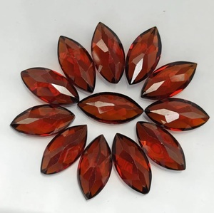 Pierre précieuse grenat du Mozambique authentique, pierre brute de qualité supérieure, grenat facetté taille marquise pour bagues, boucles d'oreilles et bijoux - Product Image 3