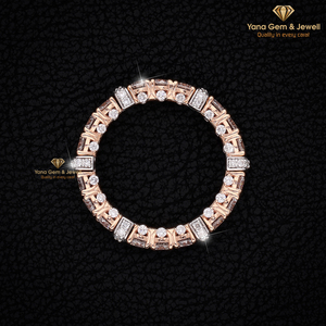 แหวนเพชร CVD แล็บโกรว์ ทรงบริลเลียนท์ ดีไซน์มินิมอล ทองคำแท้ 14K น้ำหนัก 3-4 กรัม สี D ความสะอาด VVS2 รับรองโดย IGI สำหรับผู้หญิง - Product Image 2