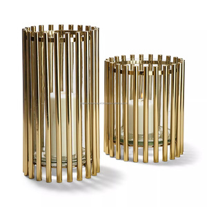 Bougeoir chaud et de luxe en verre pour la décoration de la maison bougeoir en fil métallique à vendre nouveau support de bougie à la main - Product Image 4