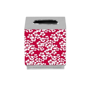 Designer <b>Floral</b> Pattern Tissue <b>Box</b> With Pink Design Free Standing Decorative Storage Organizer For Home Decor Tissue <b>Box</b> - Product Image 3